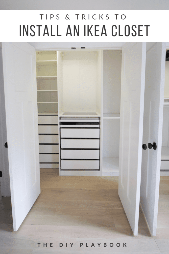 Tips to install the ikea pax closet