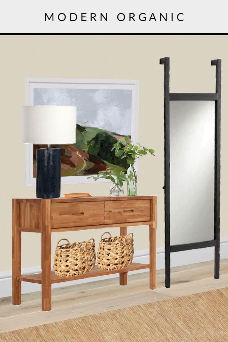 entryway one room, three ways modern organic