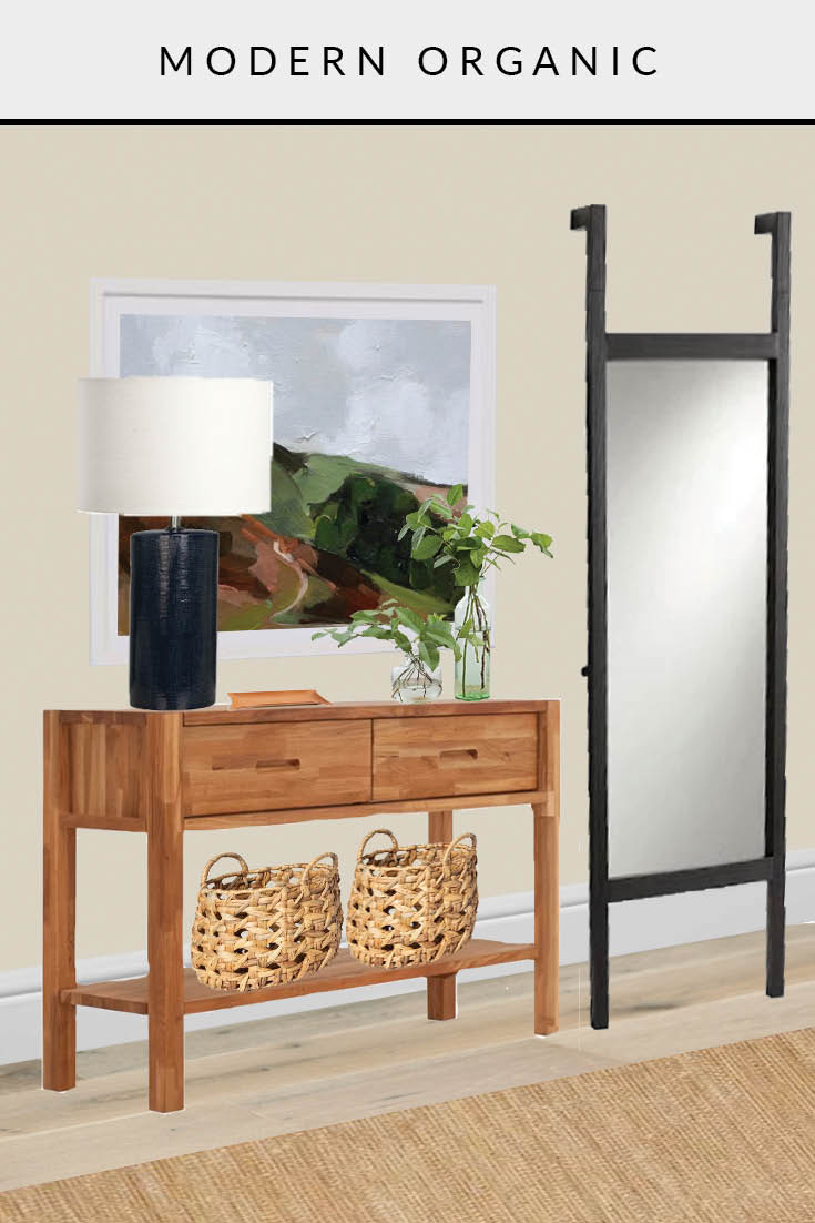 entryway modern organic one room three ways