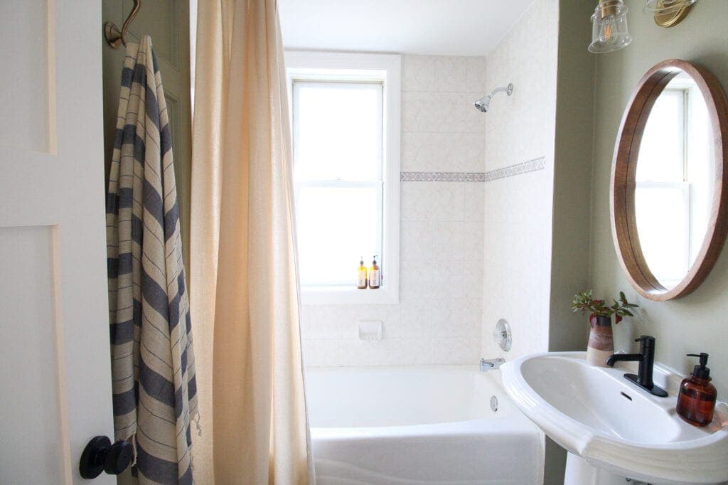 Our bathroom after the mini makeover