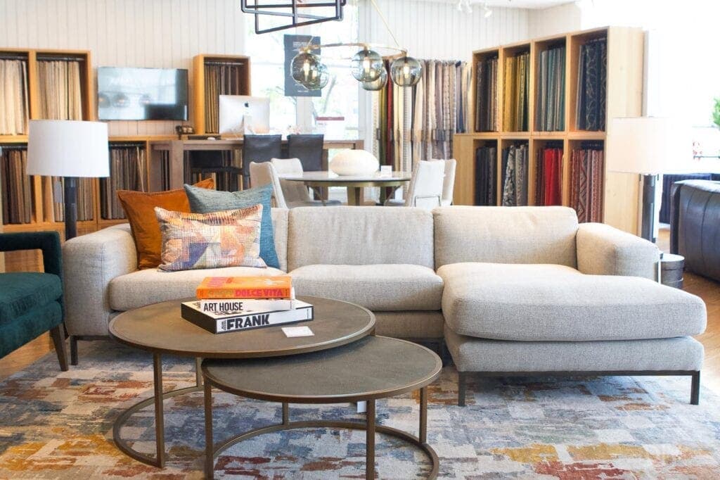 Visiting the design center at Crate and barrel
