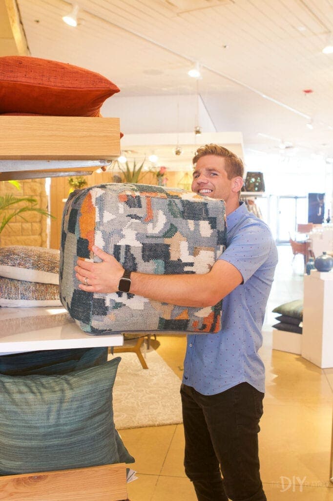 Finn shopping at Crate and Barrel