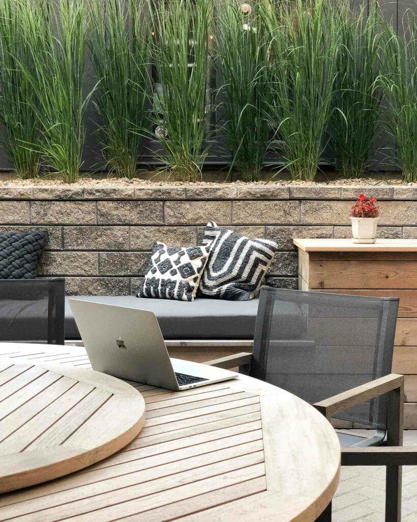 Back patio in the city