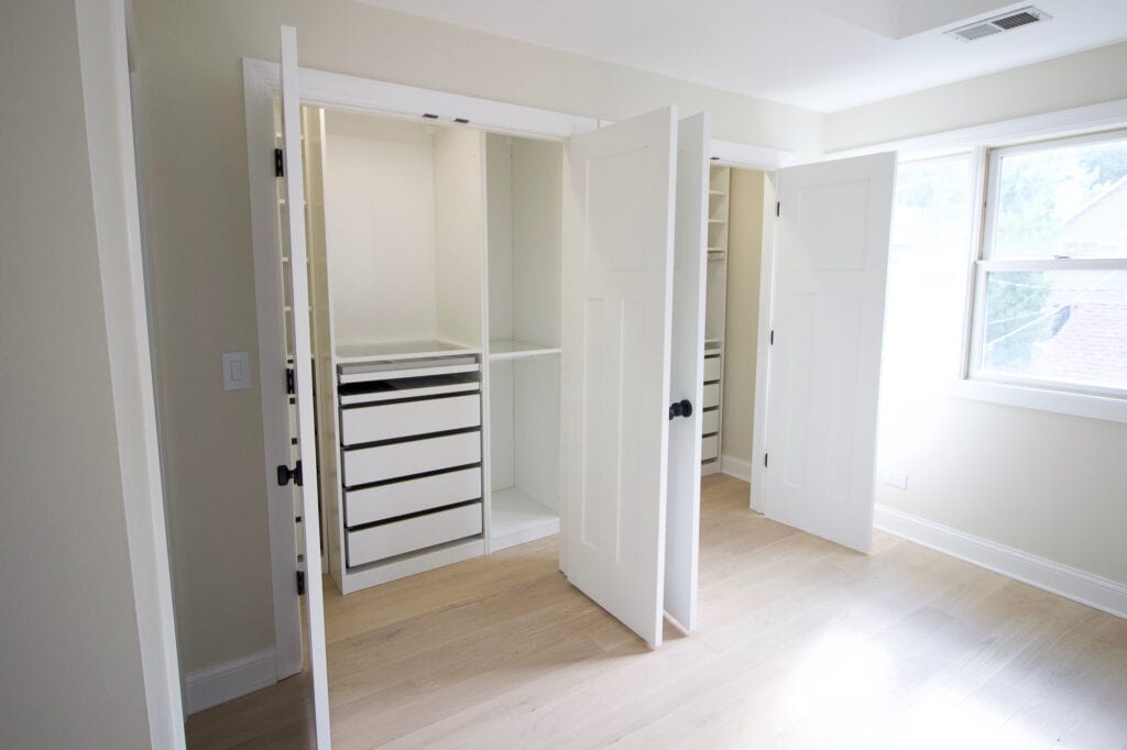 Closet before