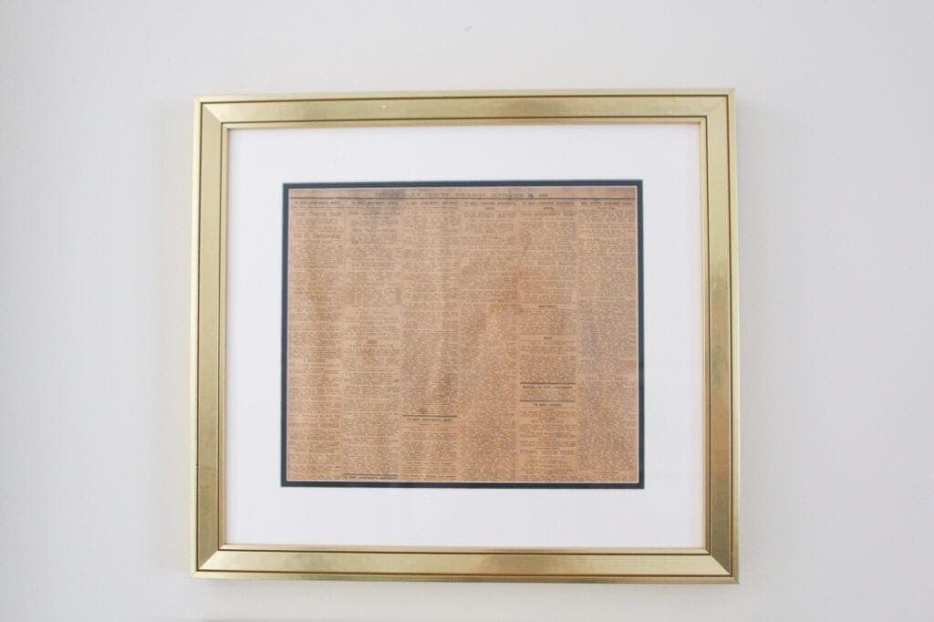 Custom gold frames 