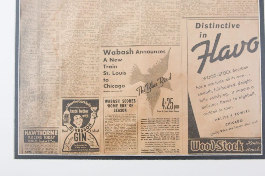 Ad from a 1938 chicago tribune newspaper