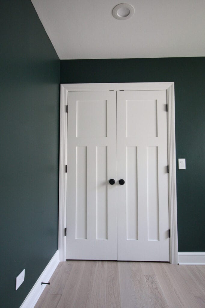 Our new matte black door knobs