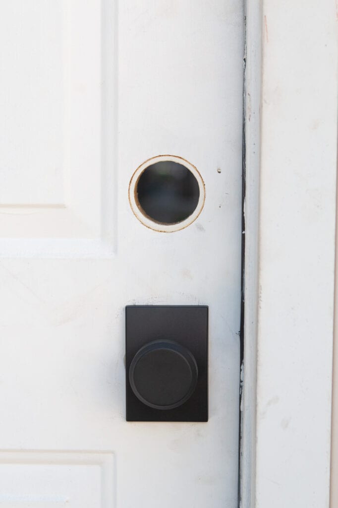Adding the keyless deadbolt to the garage