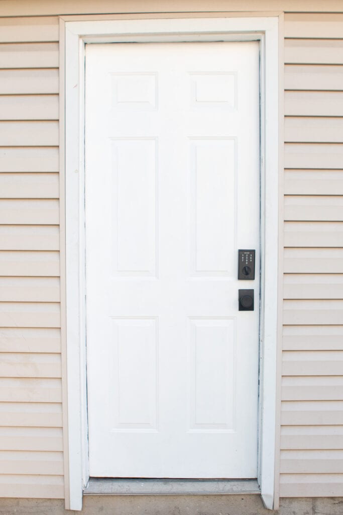 New keyless deadbolt on my garage door