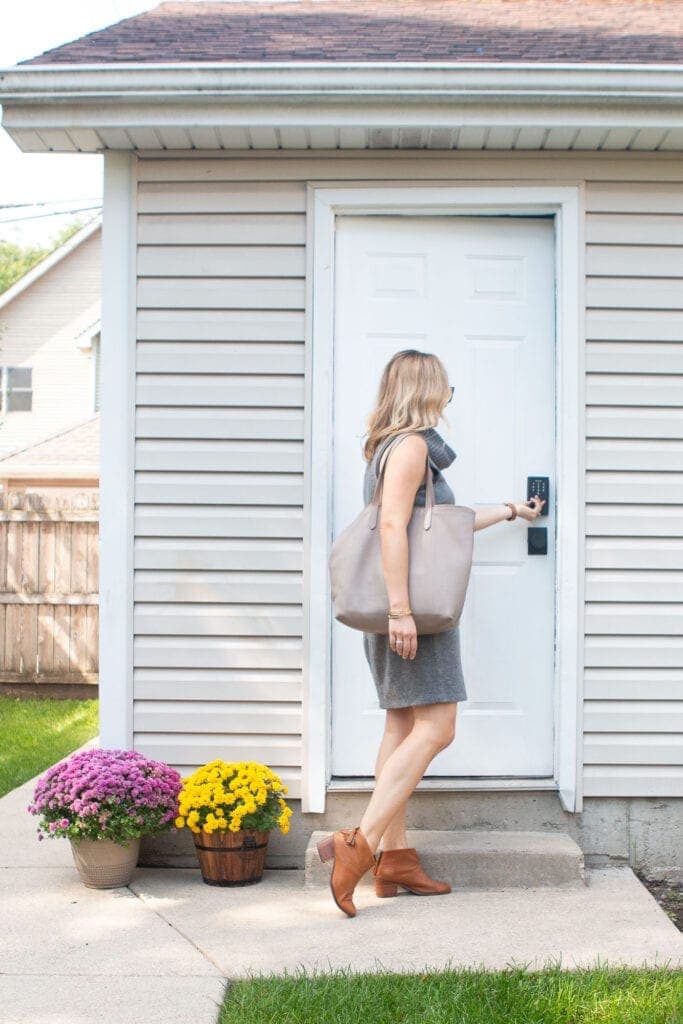 New garage door lock