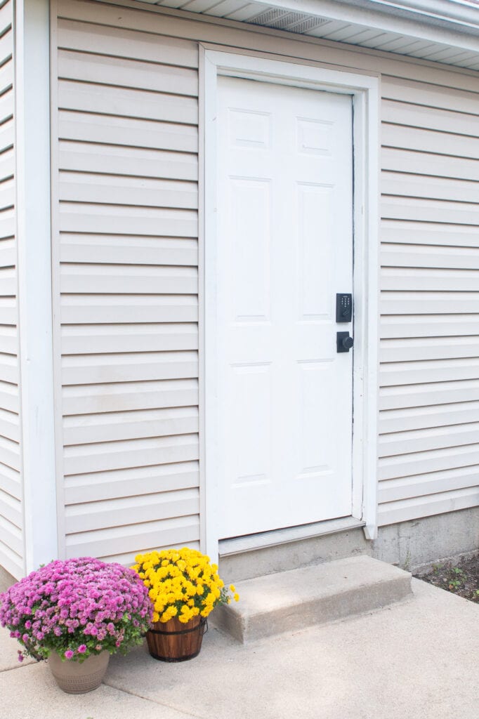 Our new keyless garage door hardware