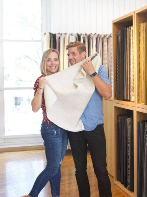 Choosing our new crate and barrel couch