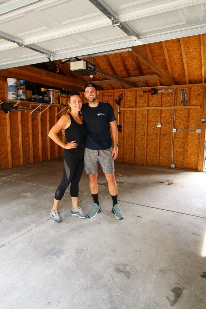 Our new garage floor tiles