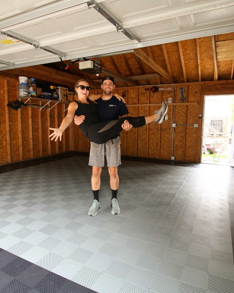 Our new garage floor