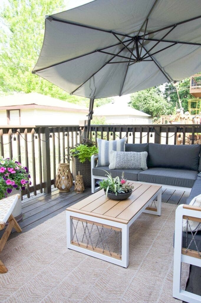 Deck makeover reveal