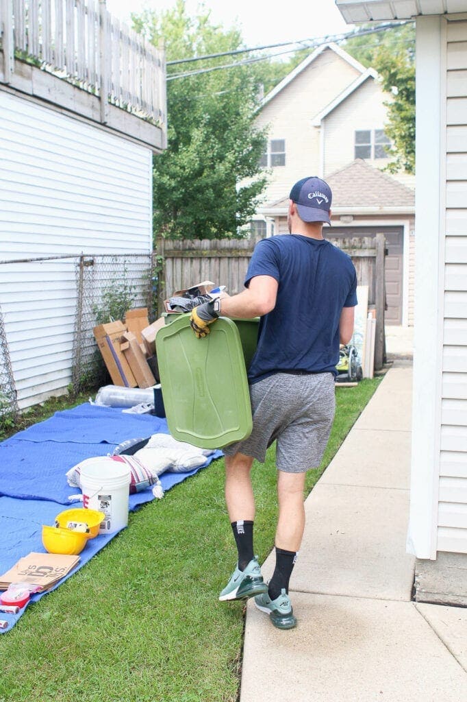 Clearing out the garage