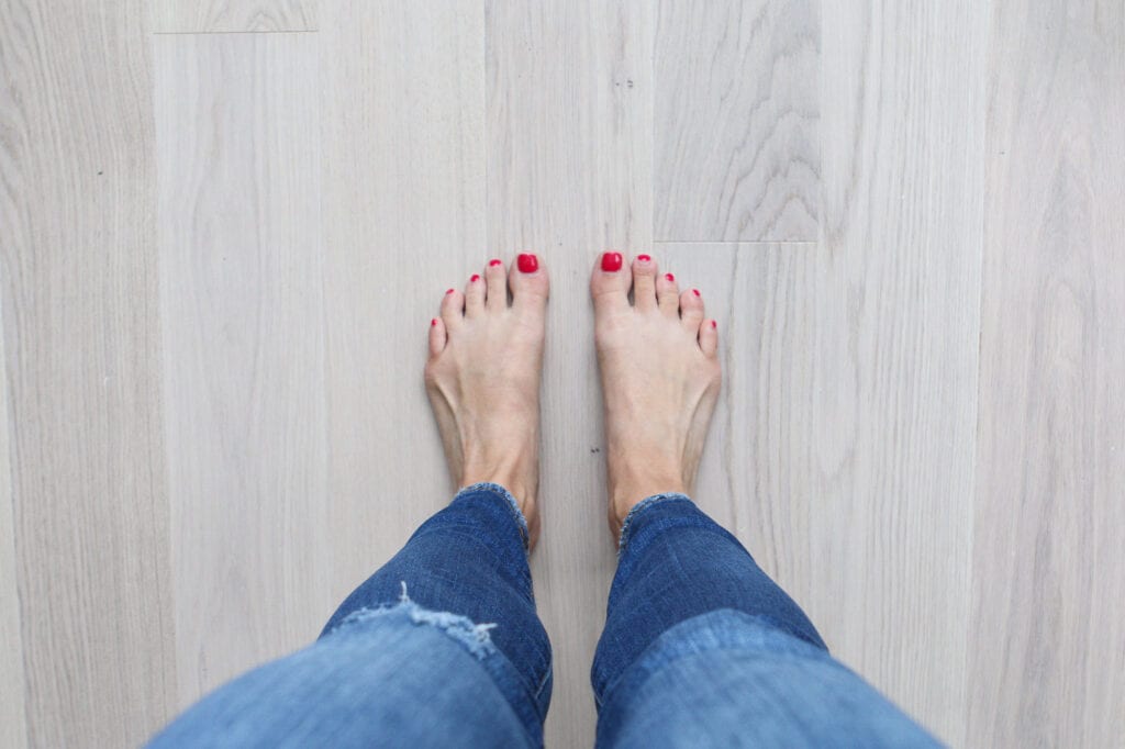 Our new white oak hardwood floors