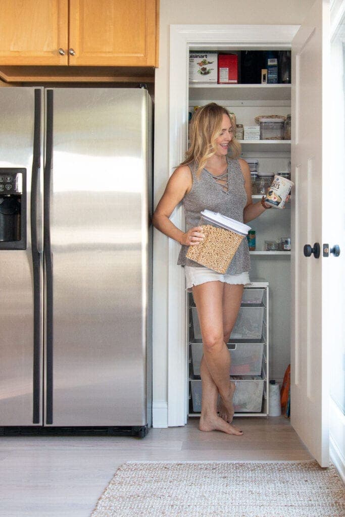 How to build simple DIY closet shelves for your pantry