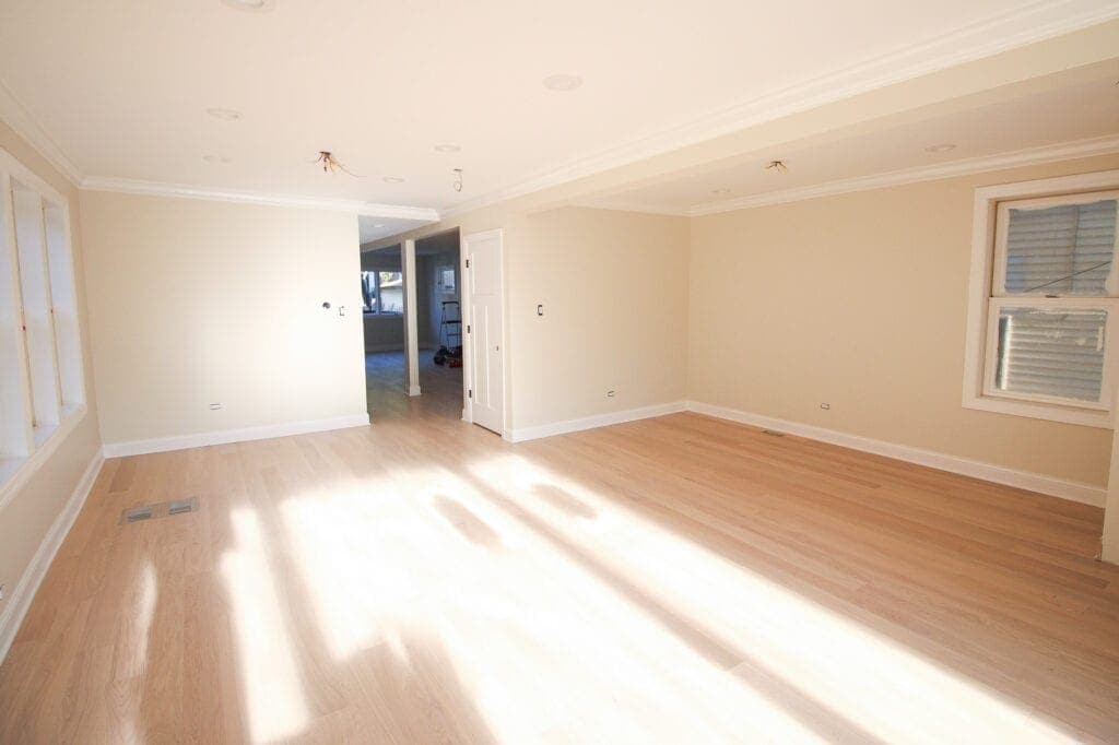 Living room after renovation