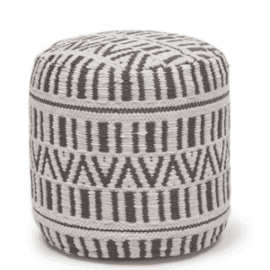 Patterned Pouf