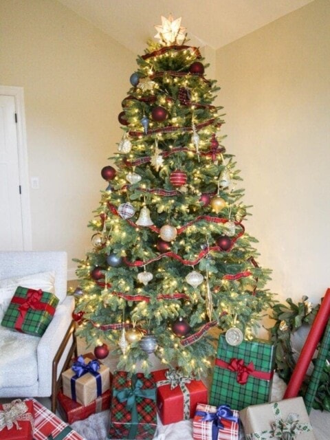 Faux Christmas tree from Balsam Hill