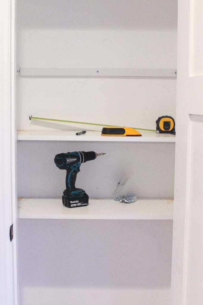 Supplies to build shelves