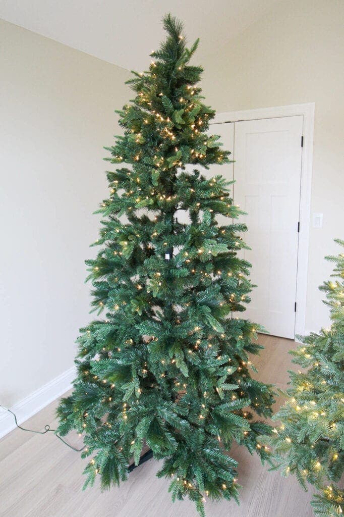 Lit up Christmas tree from Target