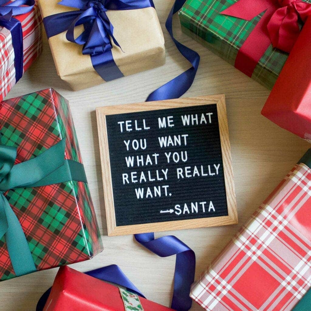 Santa letterfolk for Christmas