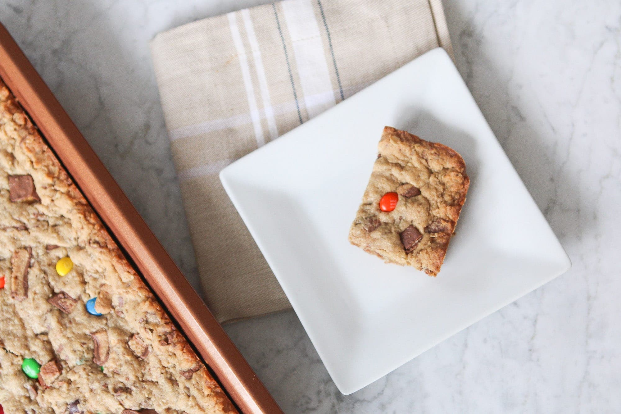Loaded cookie bar recipe with extra chocolate