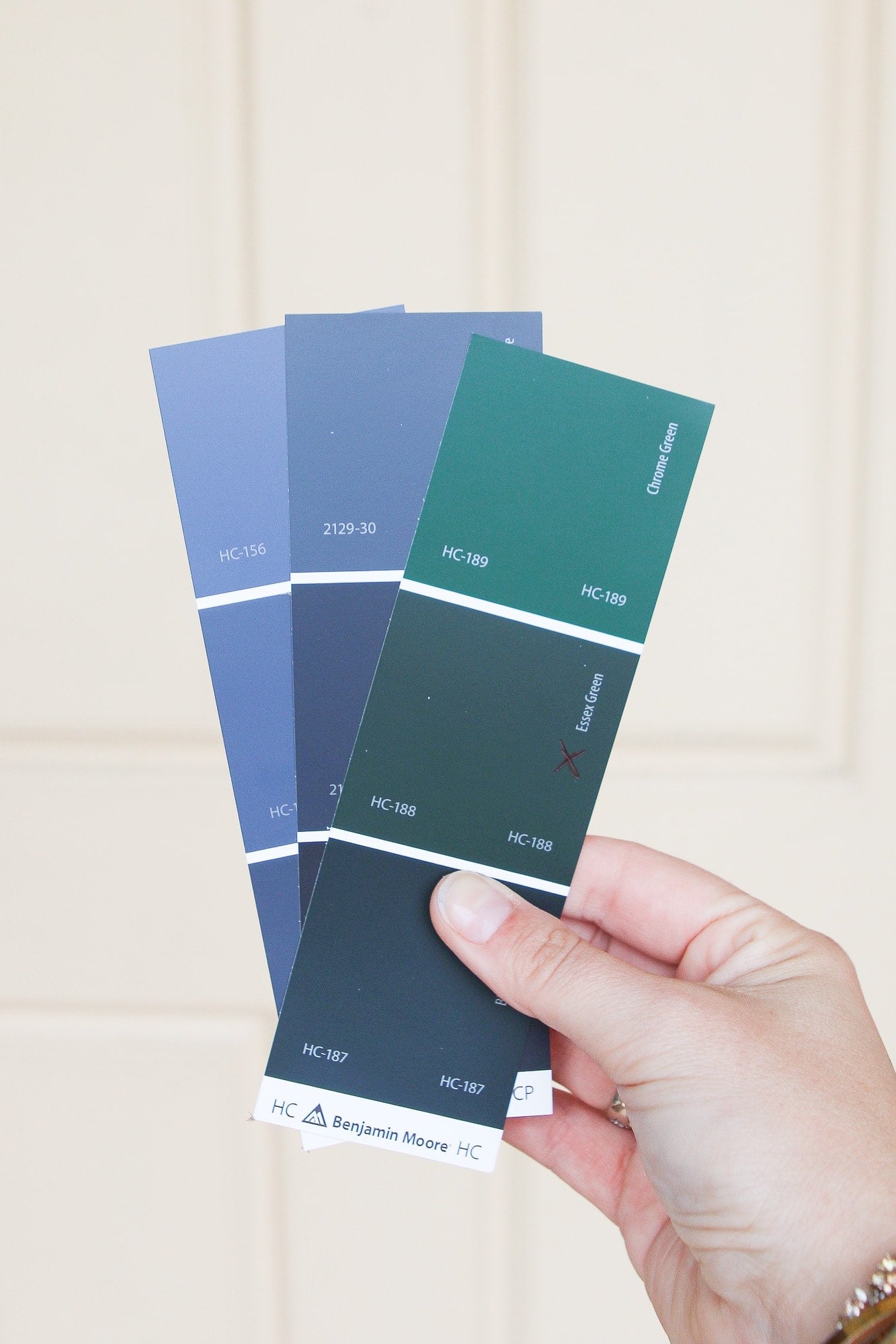 Choosing paint samples