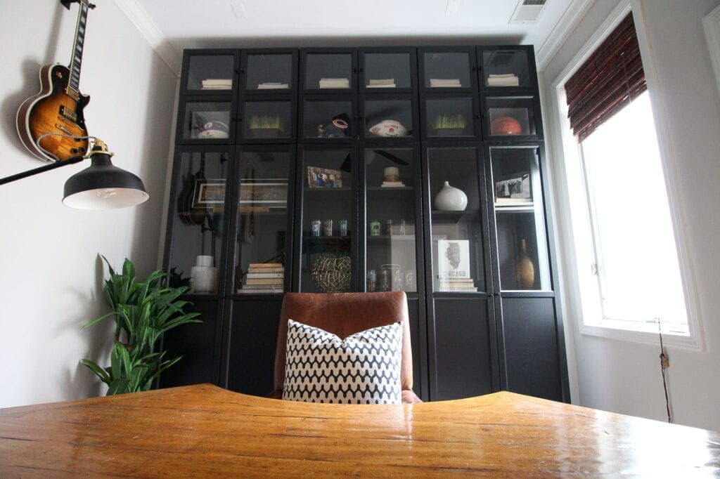 Home office in a family-friendly home