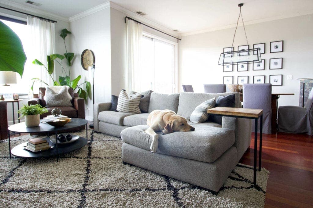 Cozy living room in this family-friendly home