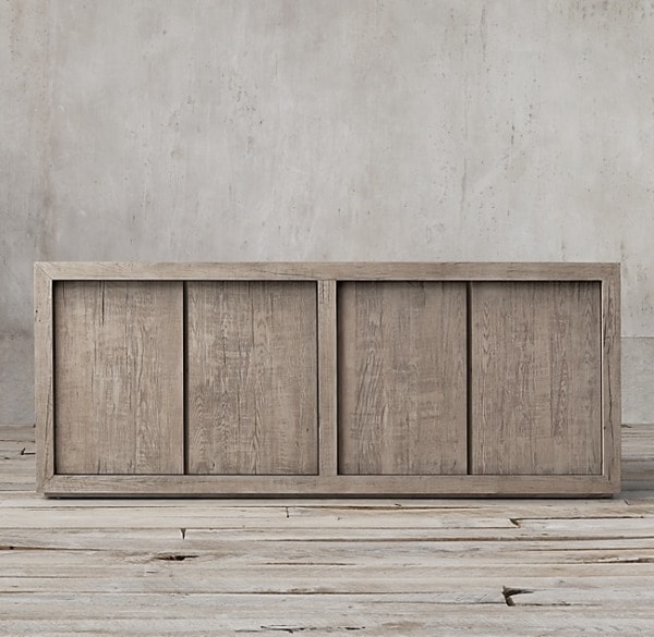 Reclaimed oak sideboard from restoration hardware
