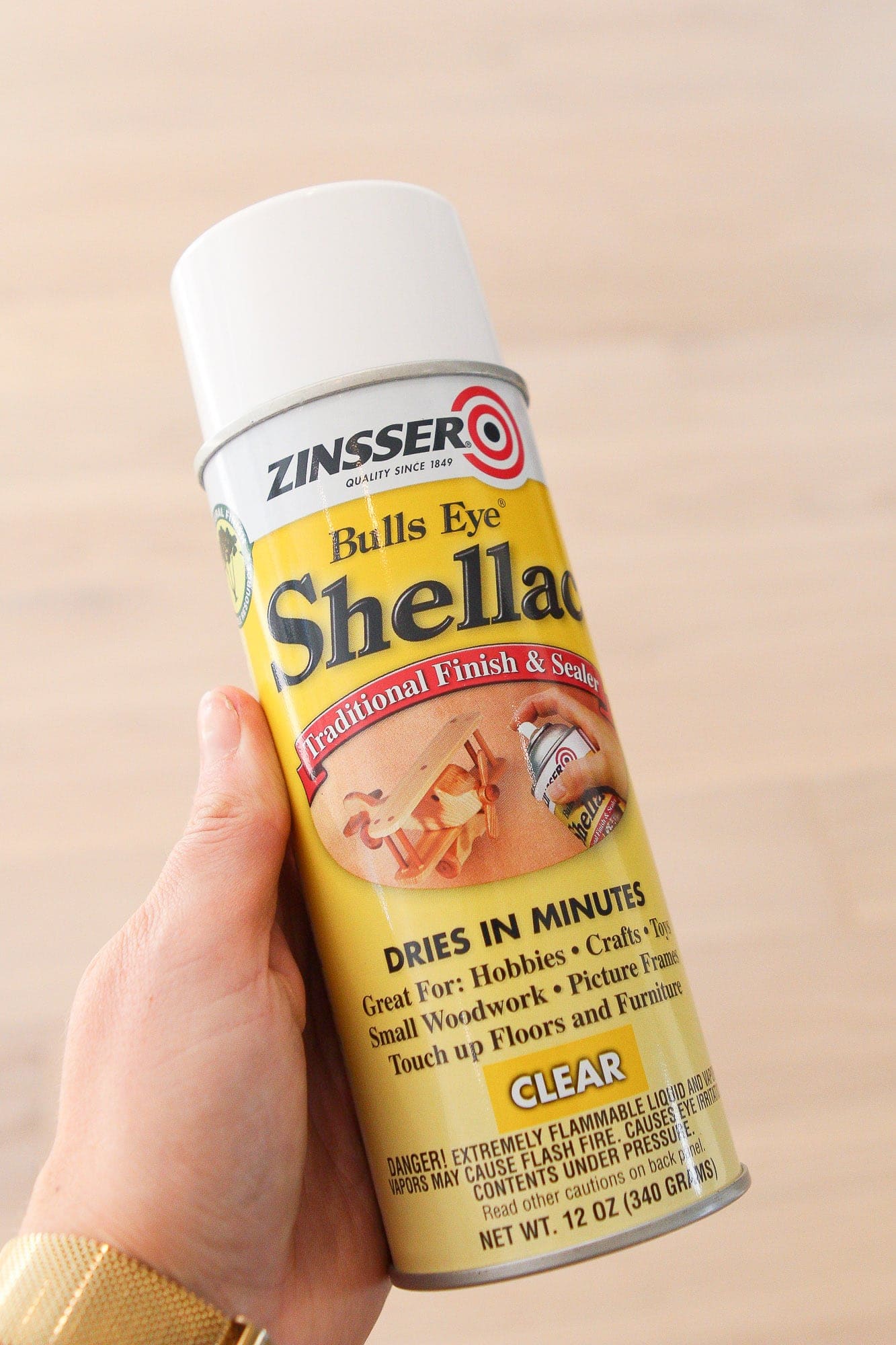 Clear shellac spray for pumpkins