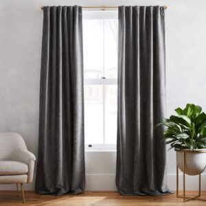 Gray Velvet Curtains