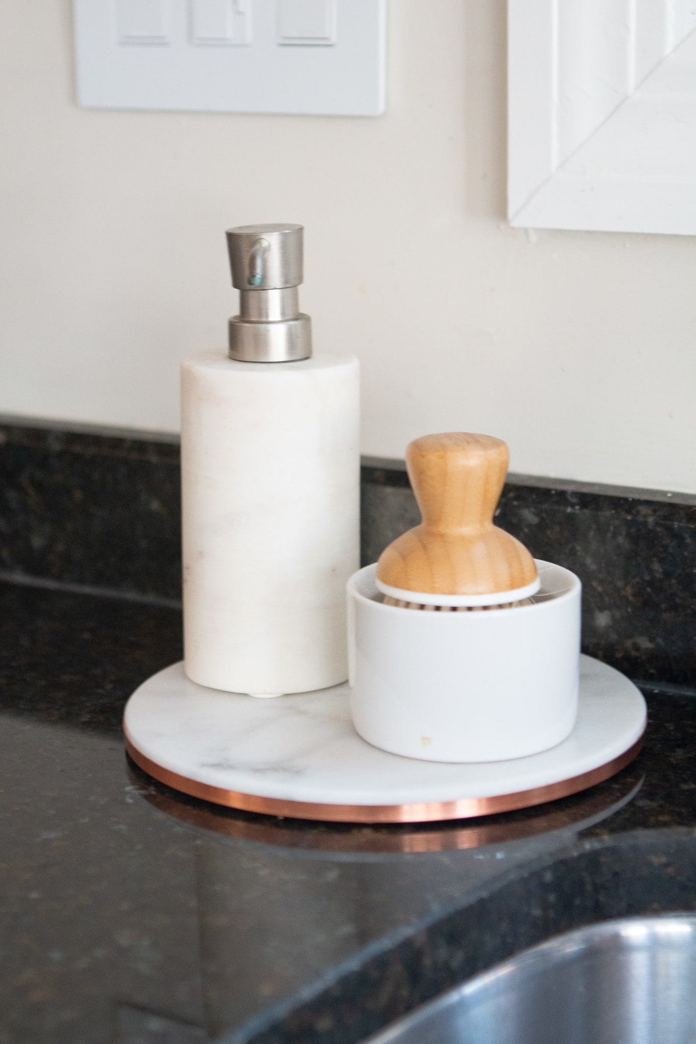 Soap dispenser in the kitchen