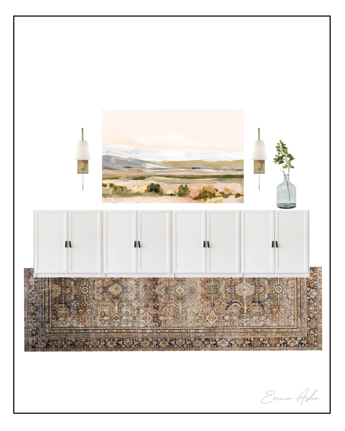 Creating a wall of storage in this functional front room