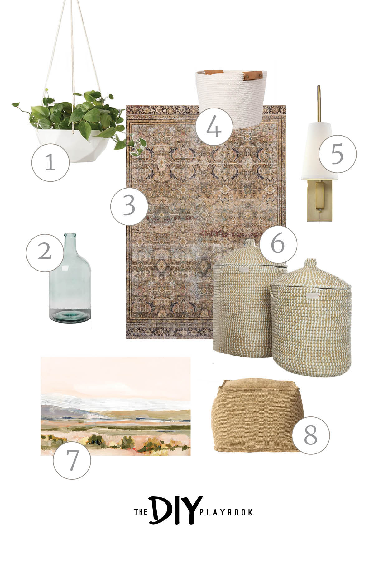 Items to create a functional front room