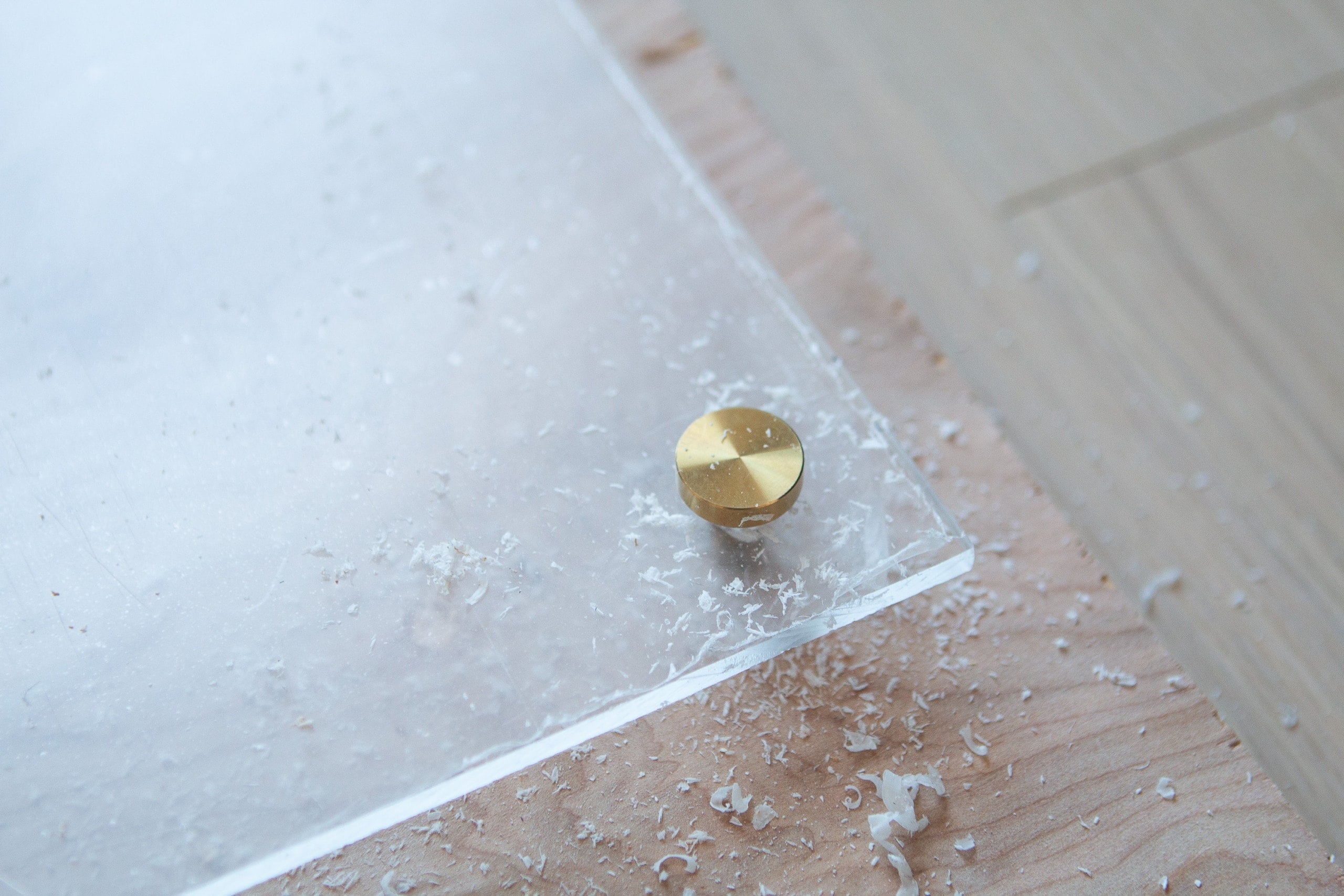 Standoffs in acrylic board