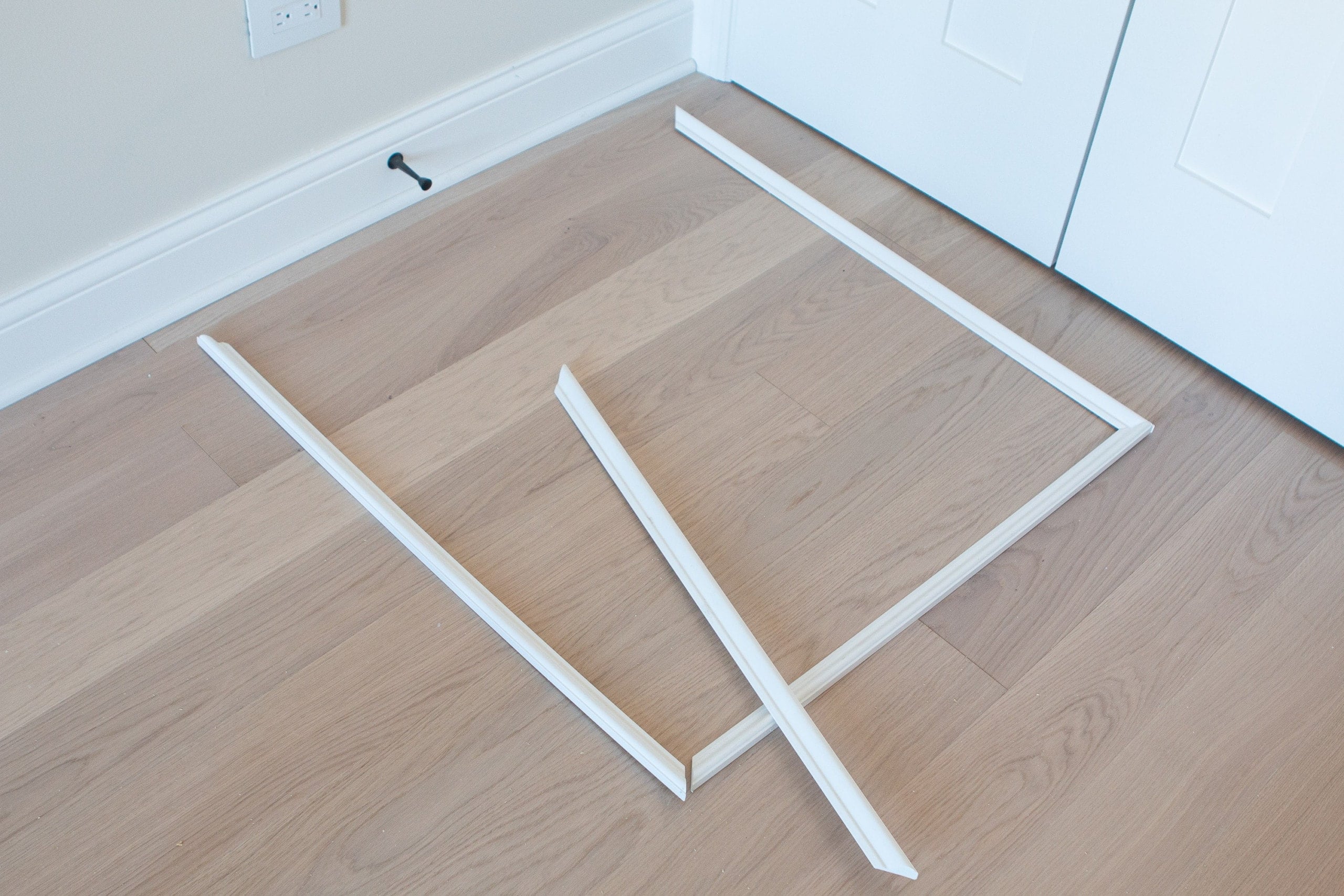 PVC molding to make chair rail