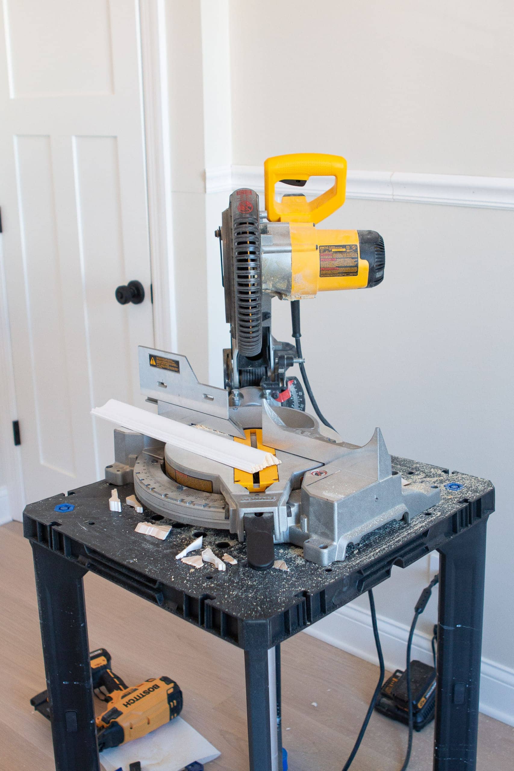 A miter saw is a must for this project