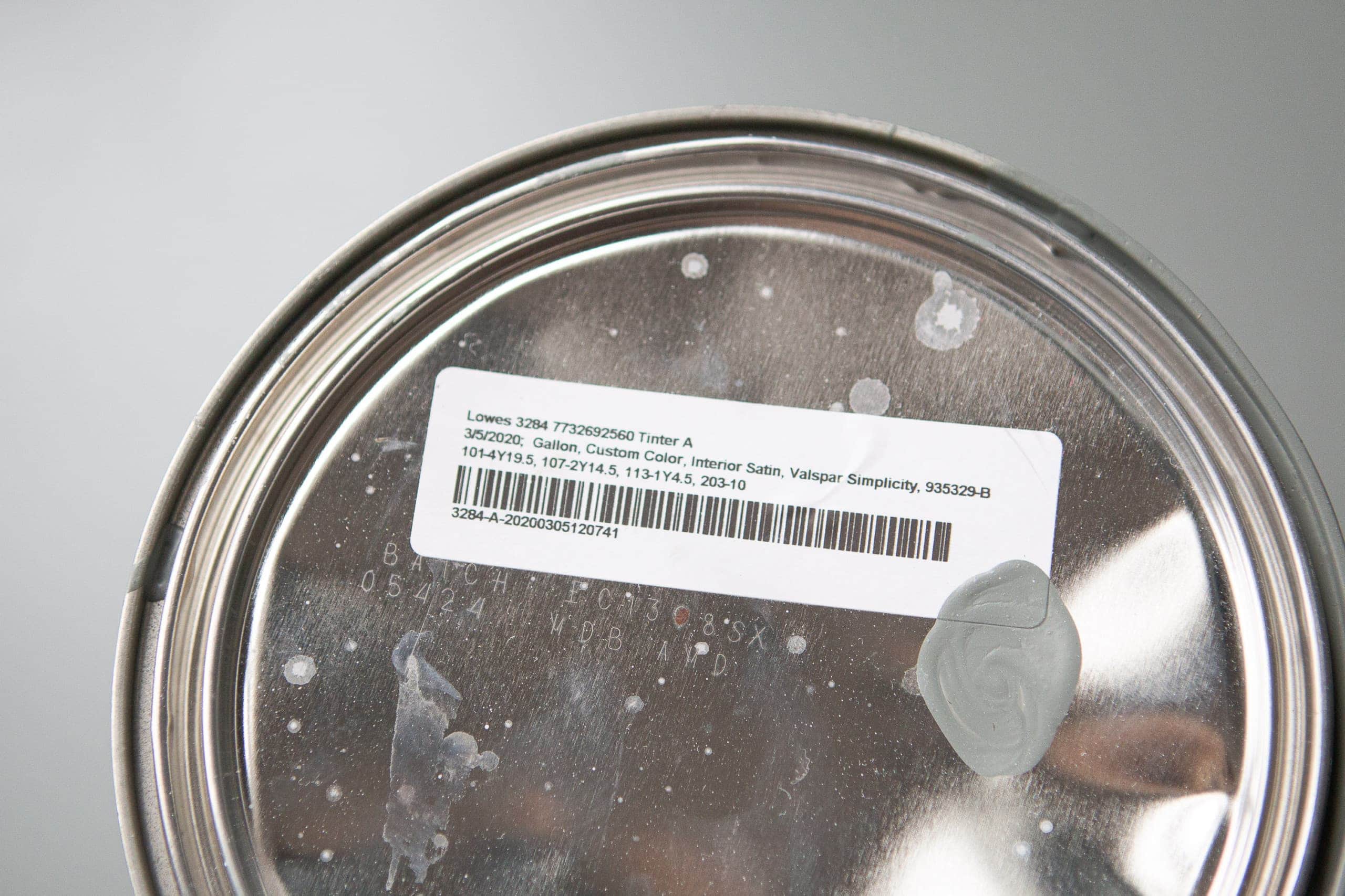 Custom paint color from Valspar