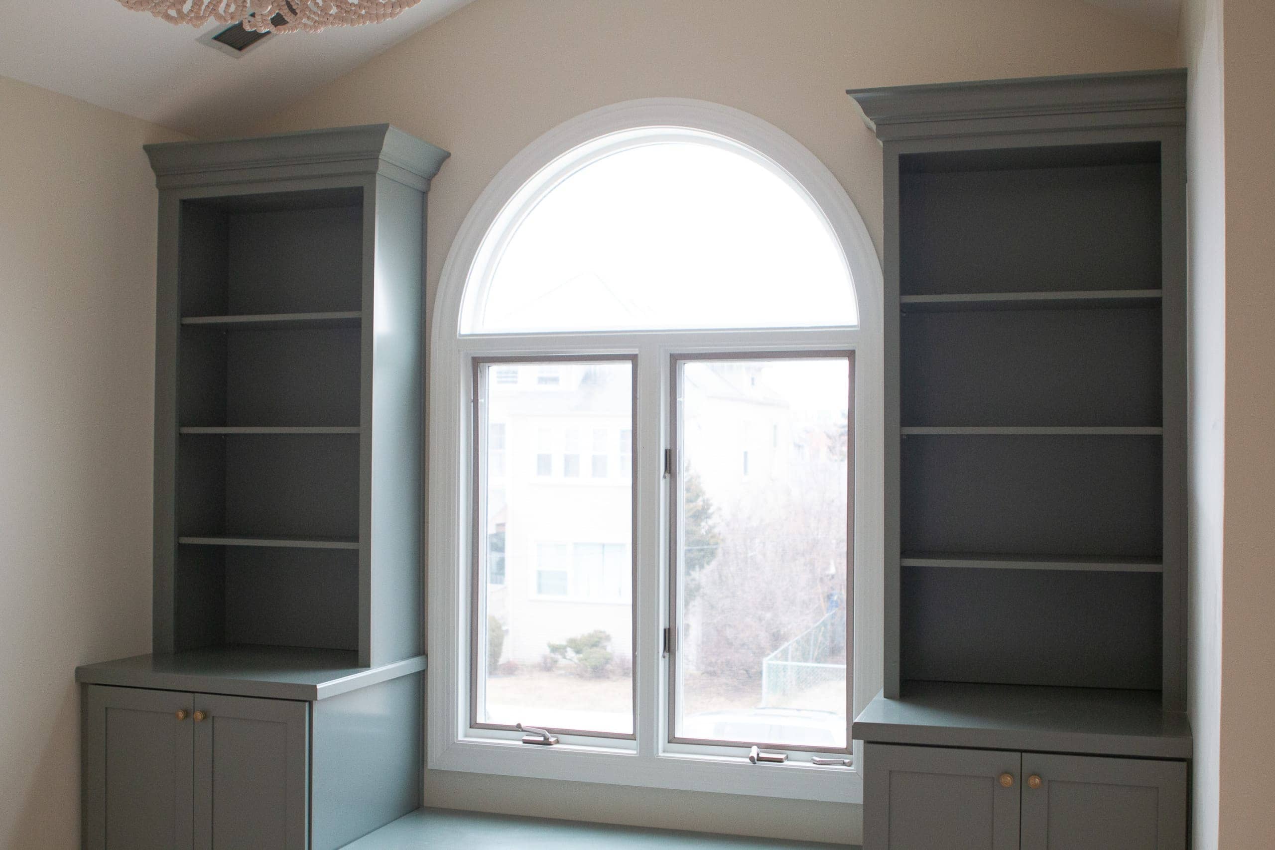 Two tall bookscases