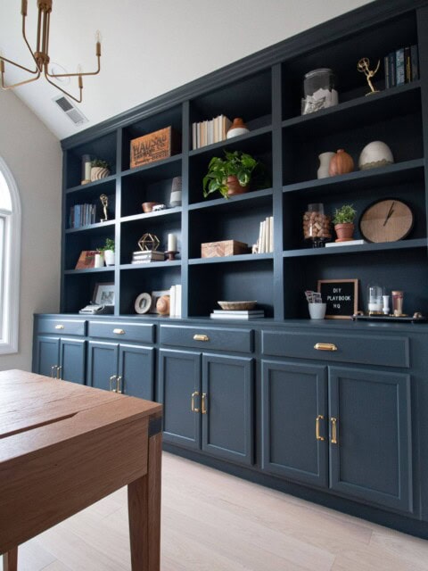 Office built-ins makeover