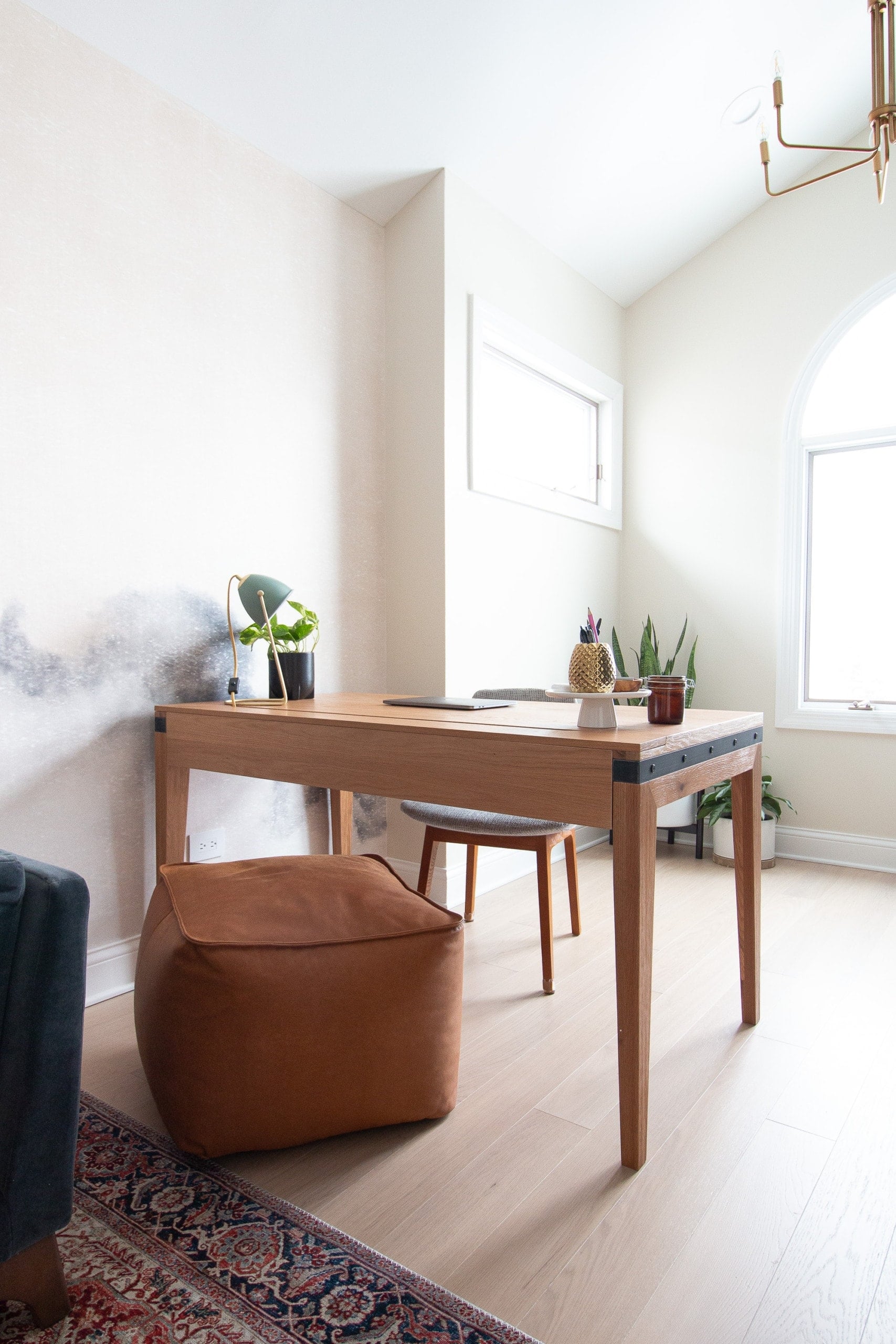Large wood desk from Article