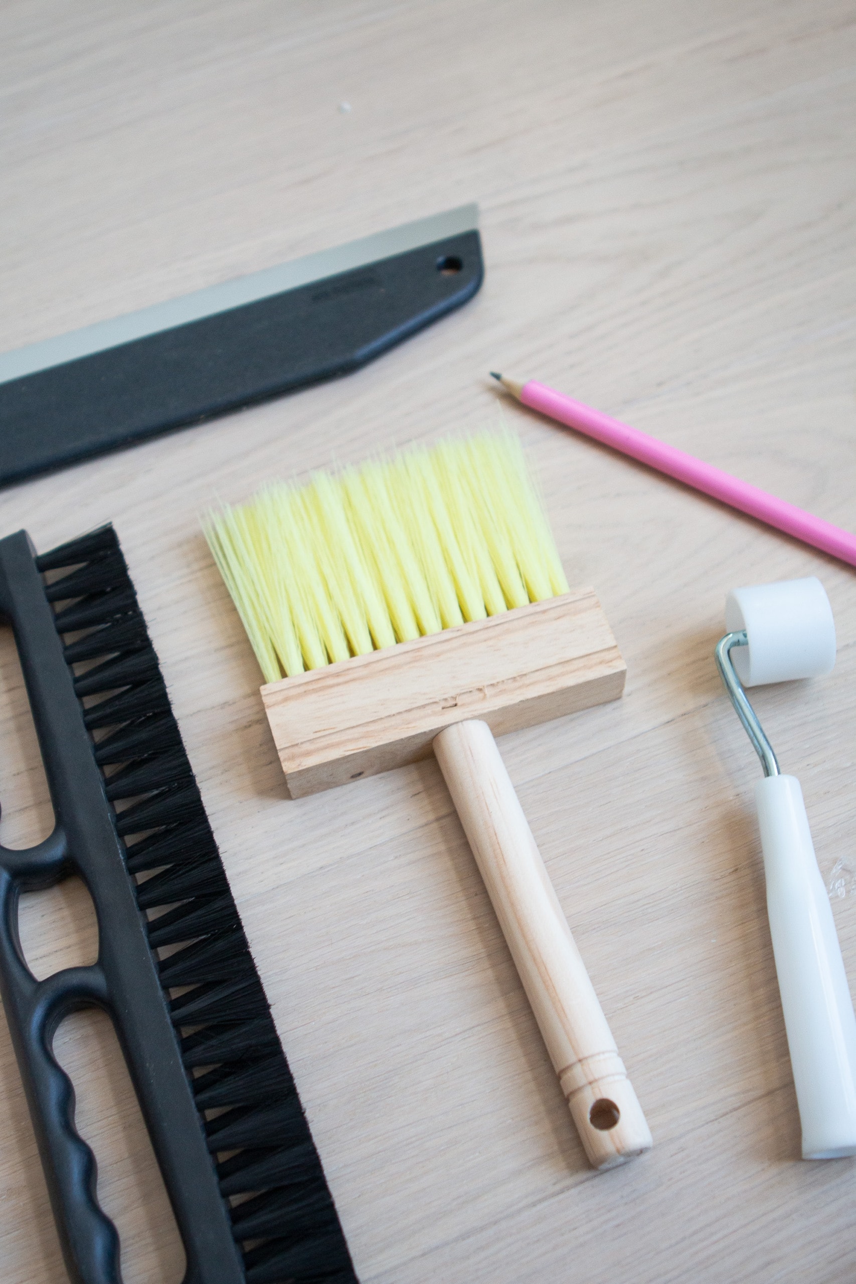 Use the brush to apply paste