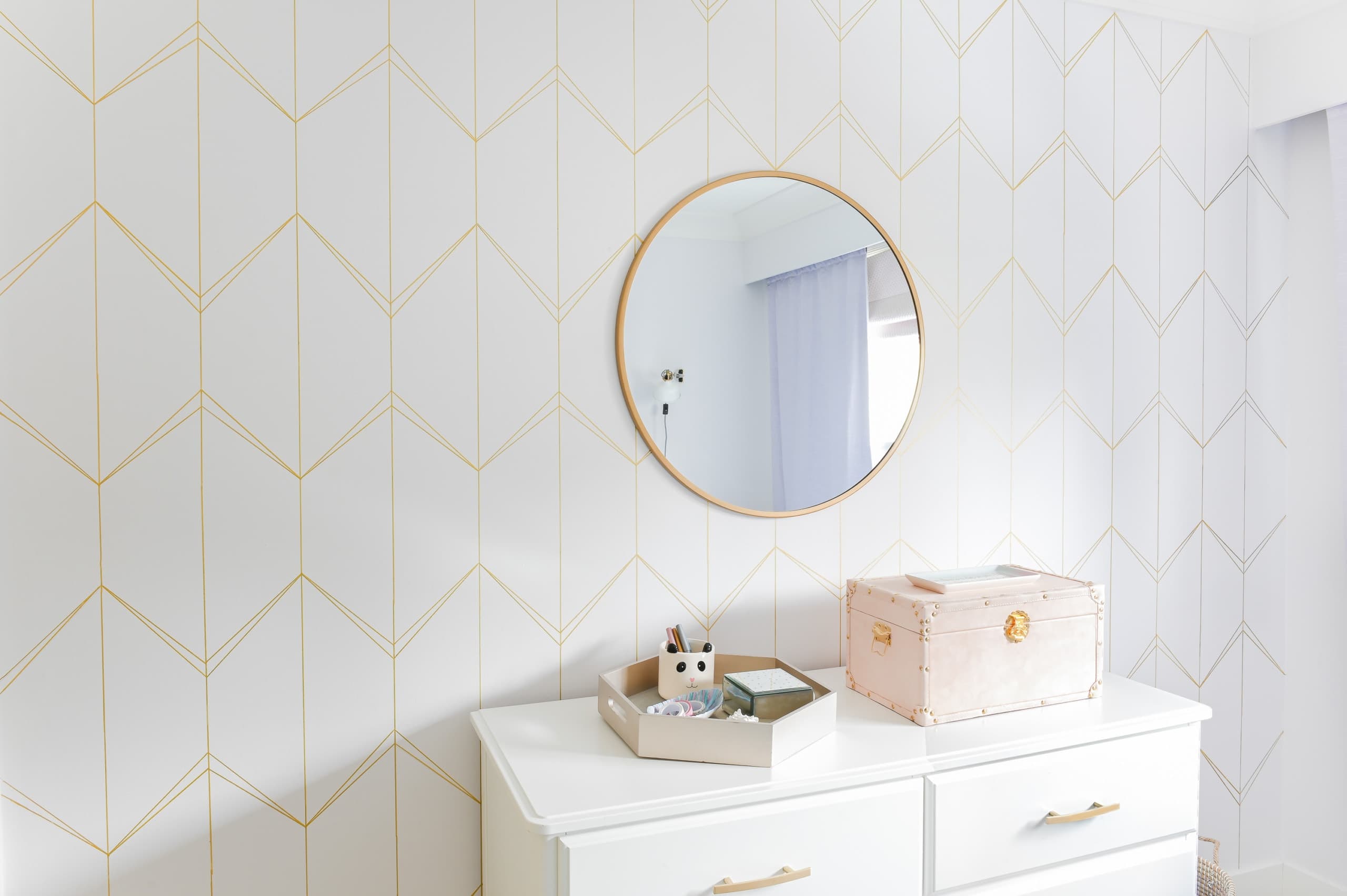 Gold sharpie wall