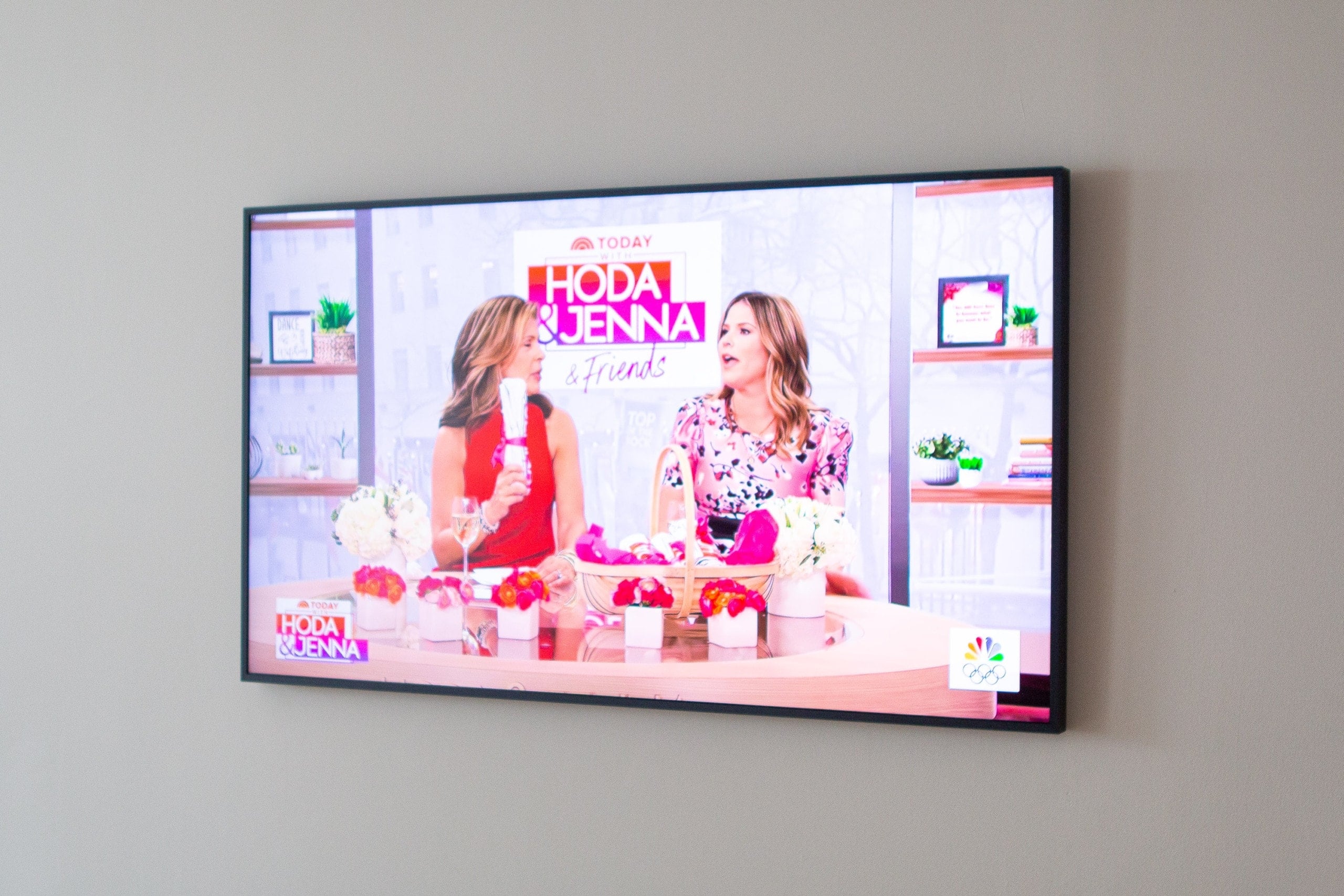 Our samsung frame tv with cable