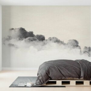 wall mural in the home office