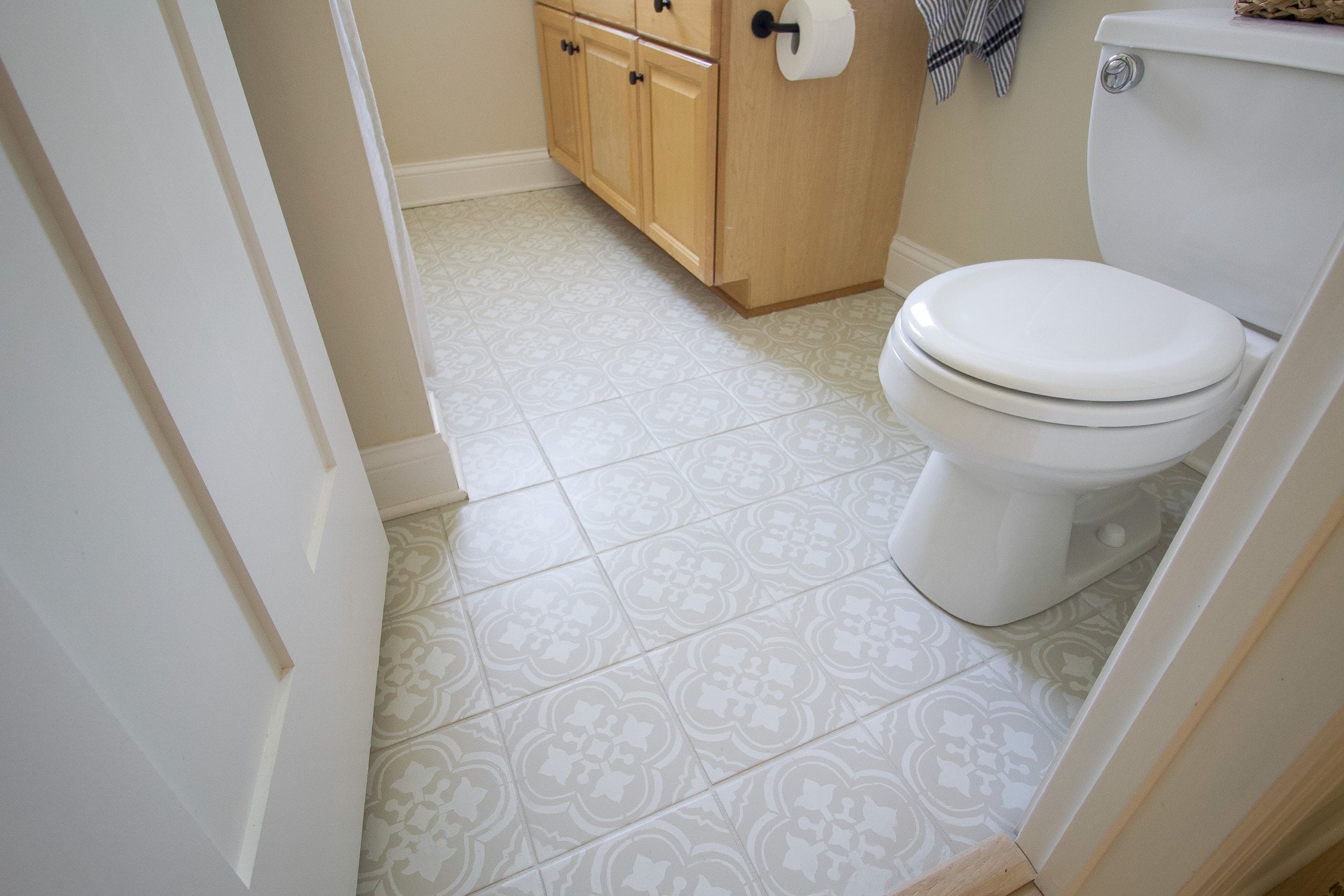 How to paint tile floor